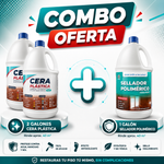 COMBO ✨ 2 Galones Cera Plástica ECO + Galón Sellador Polimérico