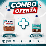 COMBO ✨ Galón Cera Plástica ECO + Medio Galón Sellador Polimérico