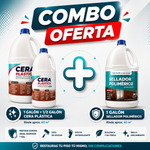 COMBO ✨ Galón y Medio Cera Plástica ECO + Galón Sellador Polimérico