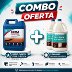 COMBO ✨ Medio Cuñete Cera Plástica ECO + Galón Sellador Polimérico + Litro Sellador Polimérico