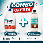 COMBO ✨ Medio Galón Cera Plástica ECO + Litro Sellador Polimérico