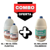COMBO ✨ Galón y Medio Cera Plástica ECO + Galón Sellador Polimérico