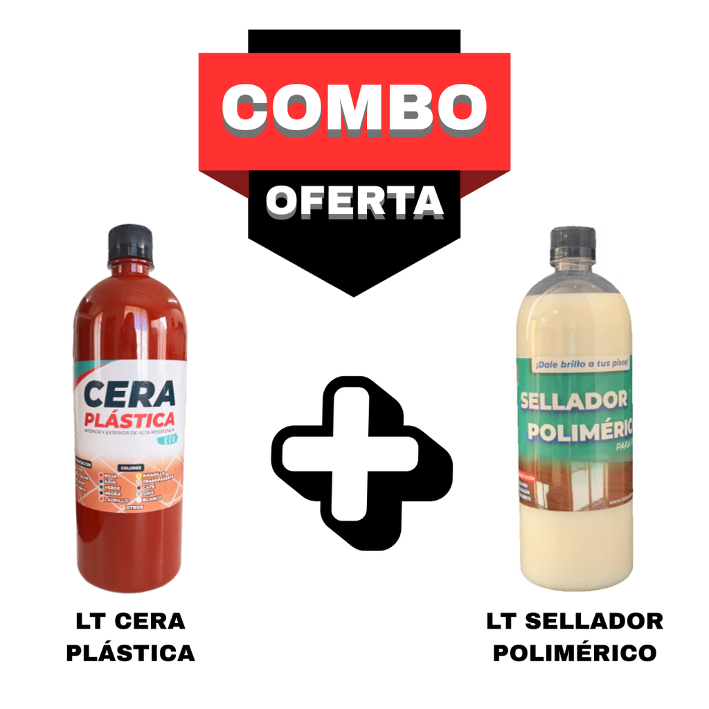 COMBO ✨ Litro Cera Plástica ECO + Litro Sellador Polimérico