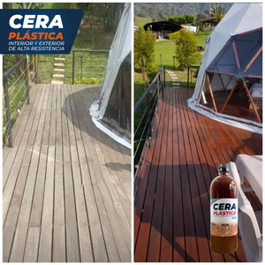 Medio Cuñete Cera Plástica ECO para Pisos Rústicos ✨🏠  ⭐⭐⭐⭐⭐